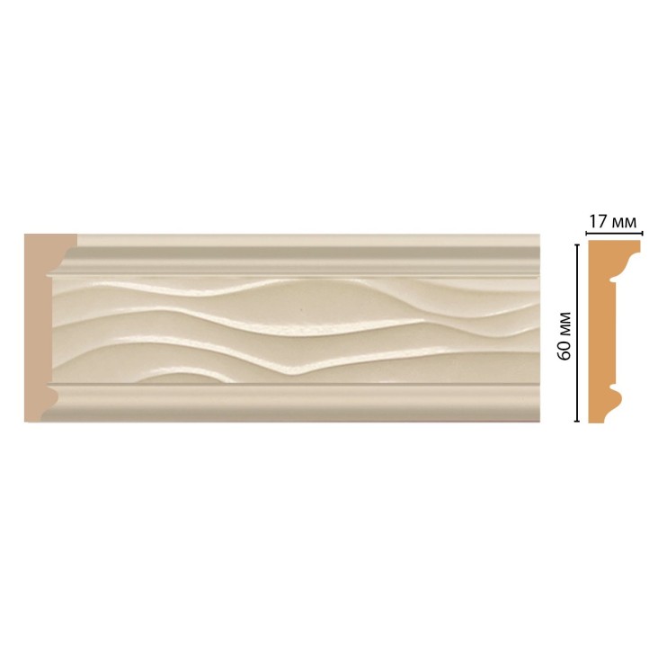 Плинтус потолочный D219-61 Decomaster (60*17*2400мм)