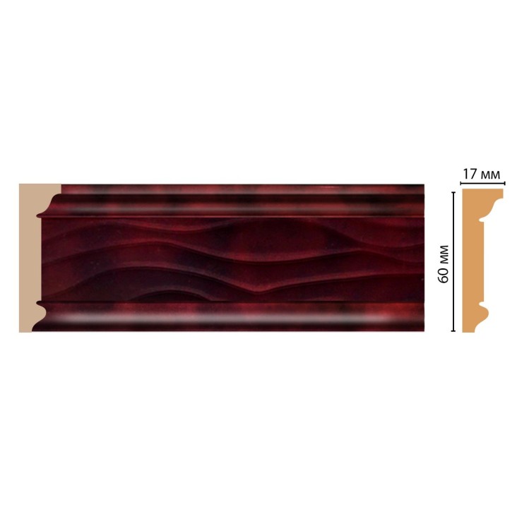 Плинтус потолочный D219-62 Decomaster (60*17*2400мм)