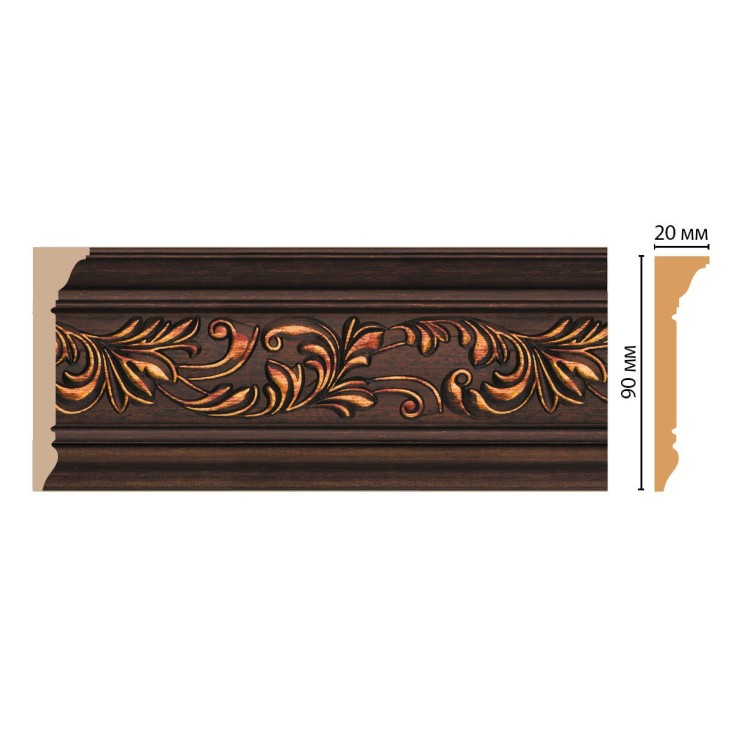 Плинтус потолочный D226-966 Decomaster (90*20*2400мм)