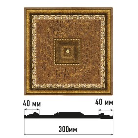 Декоративное панно D31-43 Decomaster (300*300*32мм)