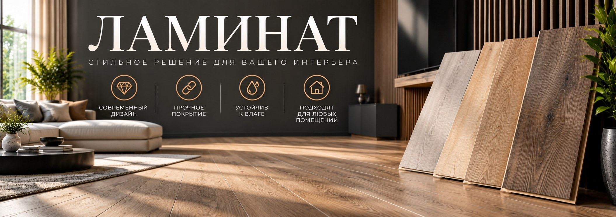 Ламинат — стильное решение для вашего интерьера