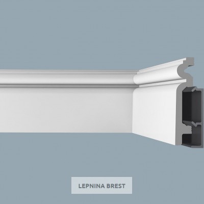 Плинтус напольный Bello Deco П14 90/19 Дюрополимер